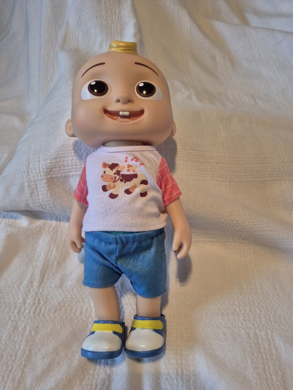 Cocomelon talking JJ Doll press tummy he talks, doll only no accessories VGUC